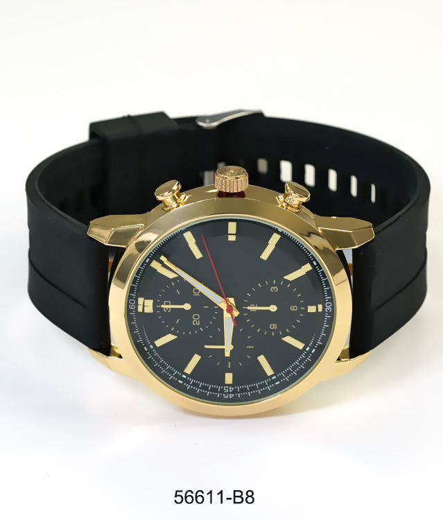 5661-B8 - Prepacked Silicon Band Watch