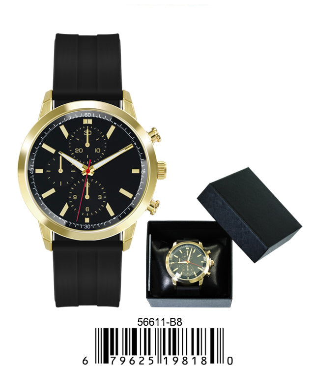 5661-B8 - Prepacked Silicon Band Watch