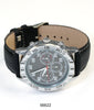 5662-B8 - Prepacked Faux Leather Band Watch