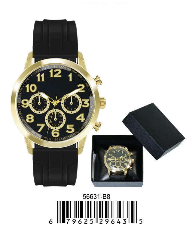 5663-B8 - Prepacked Silicon Band Watch