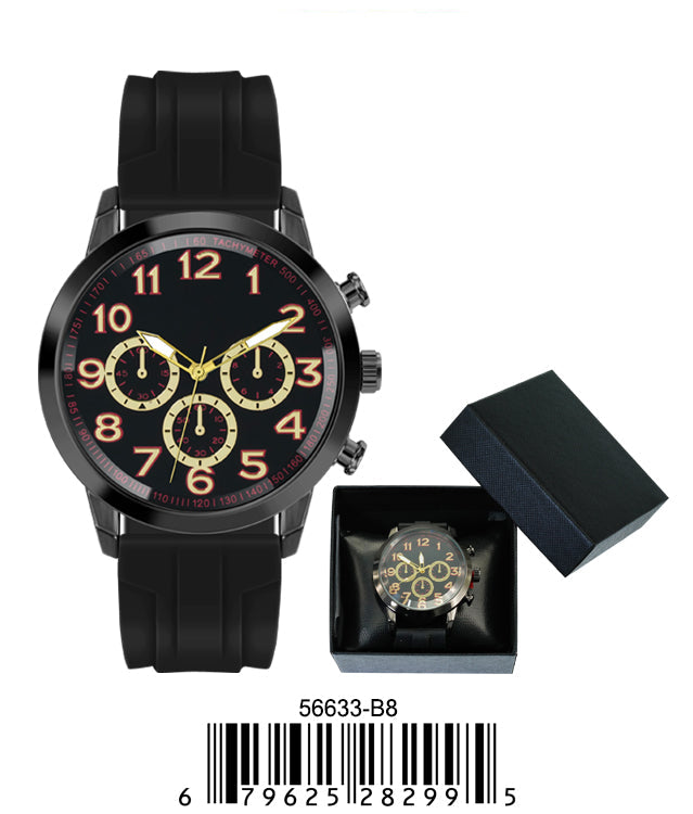 5663-B8 - Prepacked Silicon Band Watch