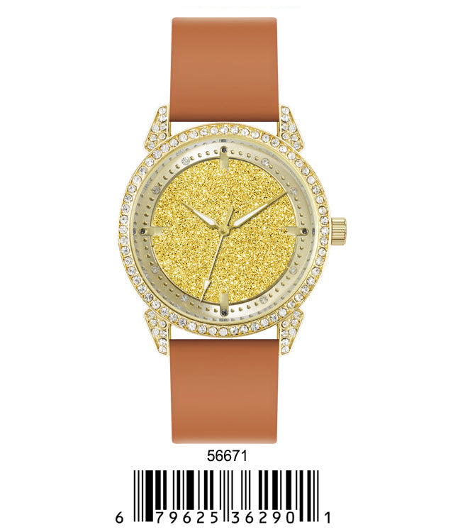 5667-Montres Carlo Silicon Band Watch