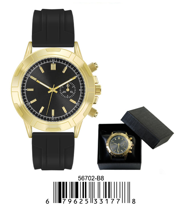 5670-B8 - Prepacked Silicon Band Watch
