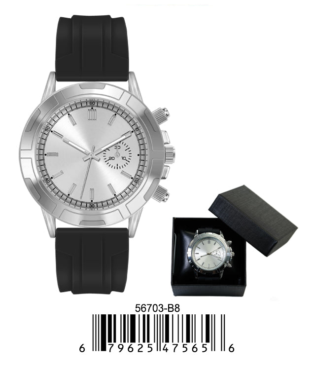 5670-B8 - Prepacked Silicon Band Watch
