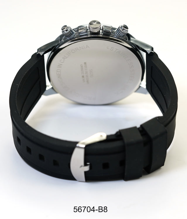5670-B8 - Prepacked Silicon Band Watch