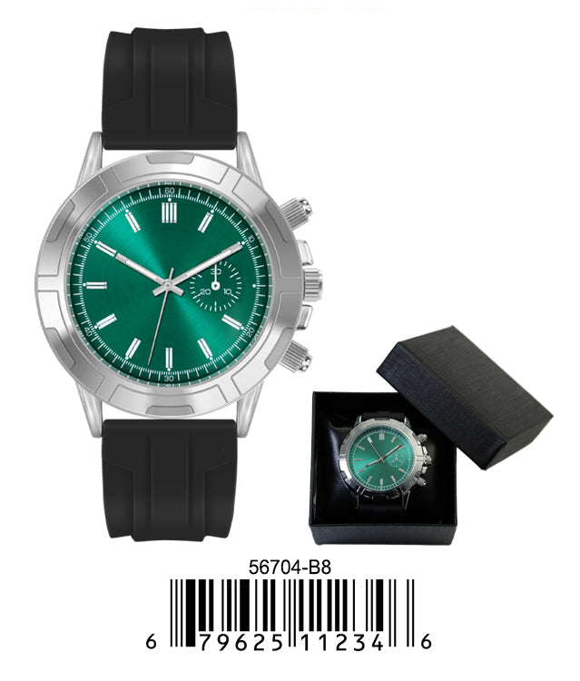 5670-B8 - Prepacked Silicon Band Watch
