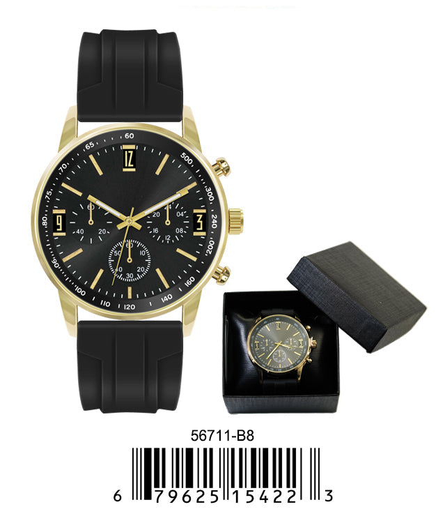 5671-B8 - Prepacked Silicon Band Watch