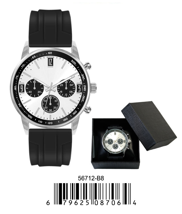 5671-B8 - Prepacked Silicon Band Watch