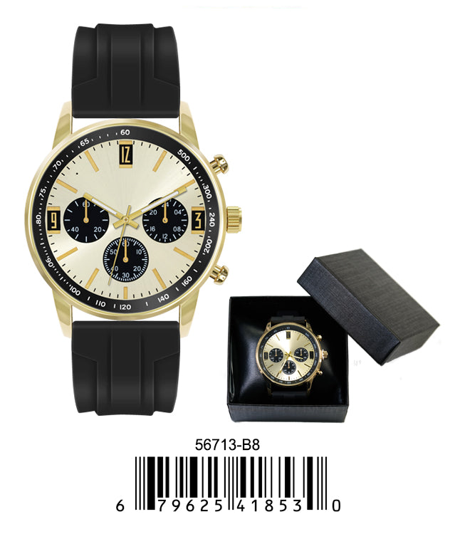 5671-B8 - Prepacked Silicon Band Watch