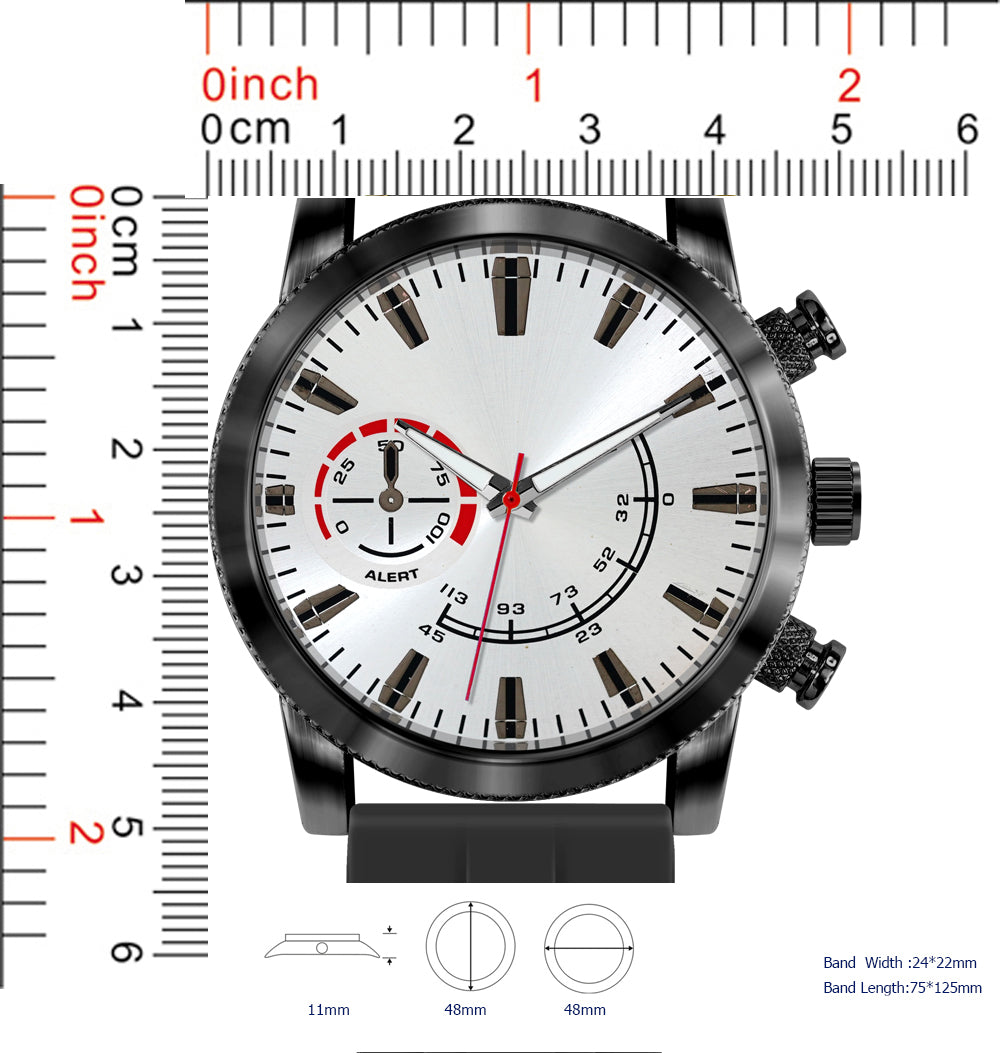 5673-B8 - Prepacked Silicon Band Watch