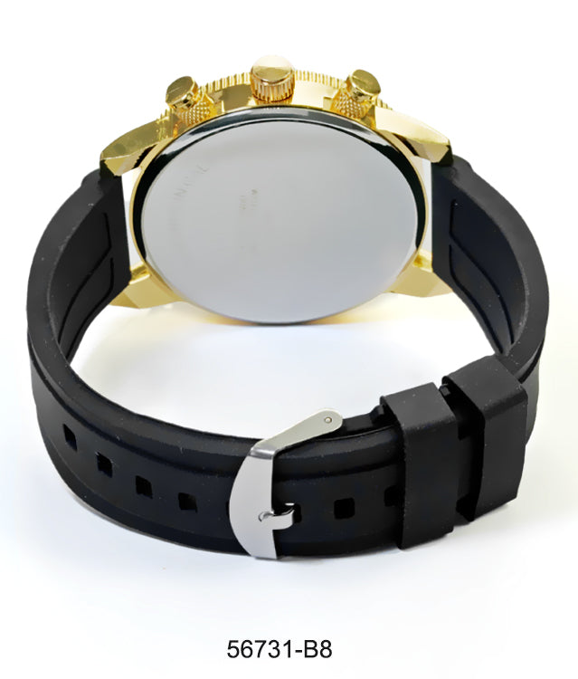 5673-B8 - Prepacked Silicon Band Watch