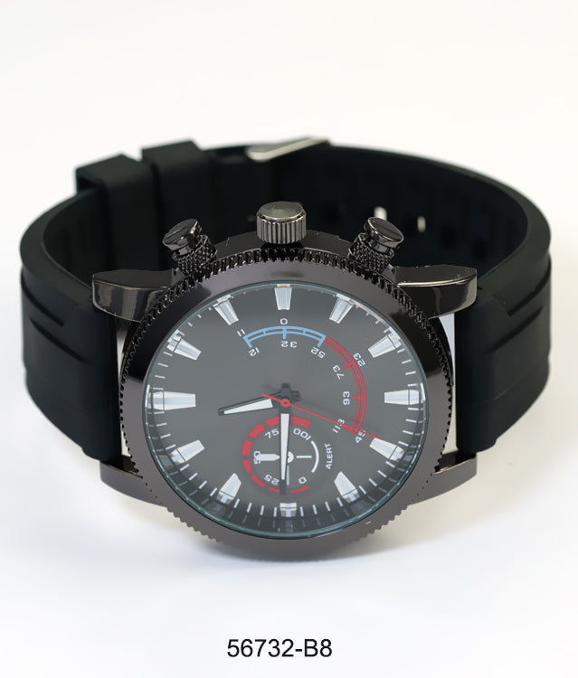 5673-B8 - Prepacked Silicon Band Watch