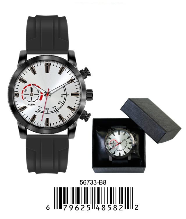 5673-B8 - Prepacked Silicon Band Watch