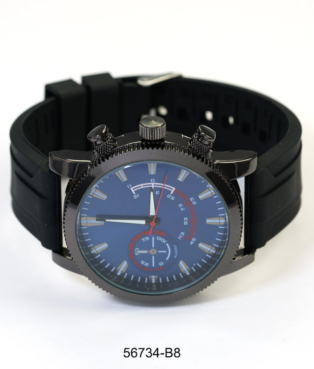 5673-B8 - Prepacked Silicon Band Watch