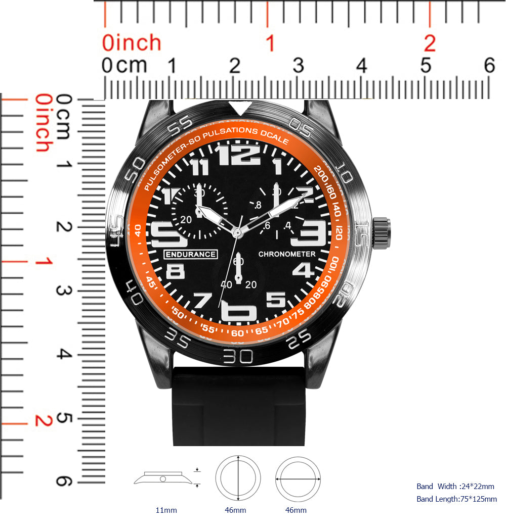 5674-B8 - Prepacked Silicon Band Watch
