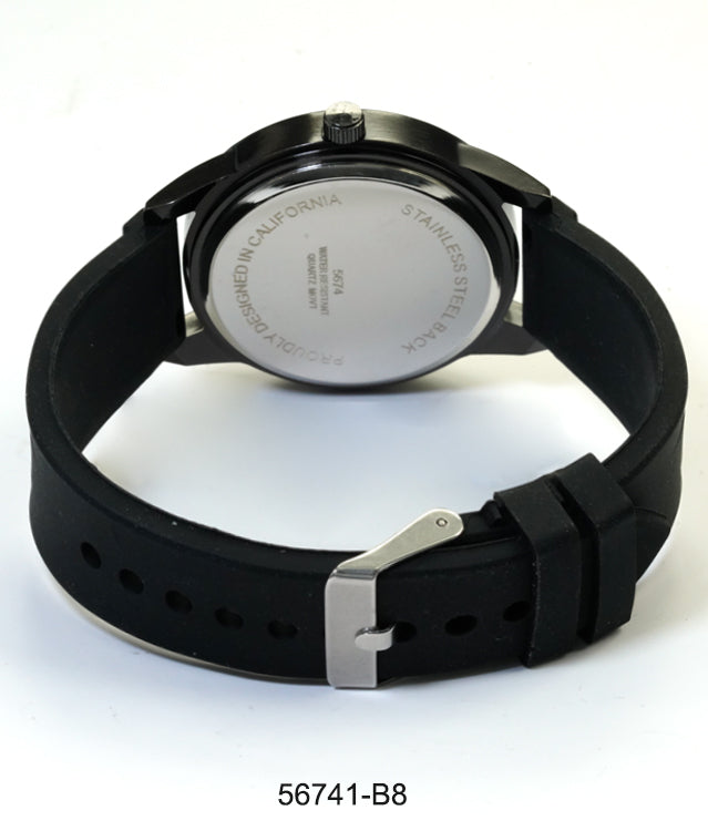 5674-B8 - Prepacked Silicon Band Watch