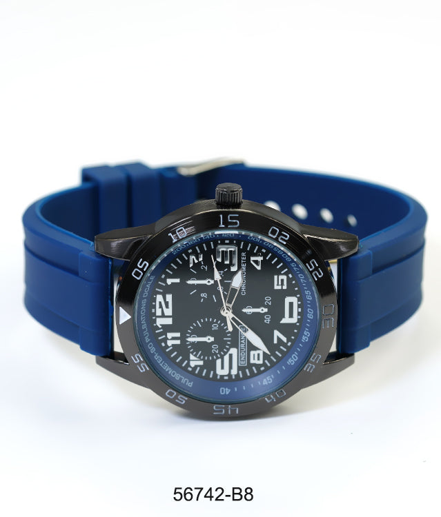 5674-B8 - Prepacked Silicon Band Watch