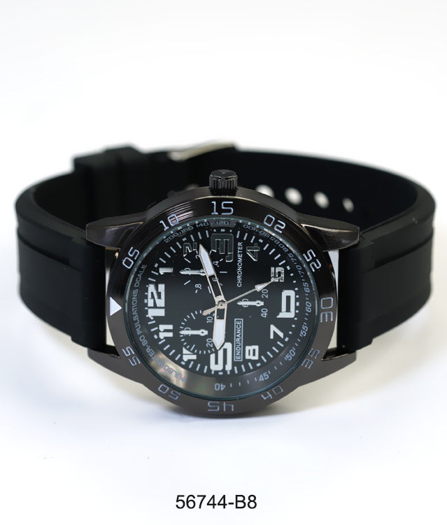 5674-B8 - Prepacked Silicon Band Watch