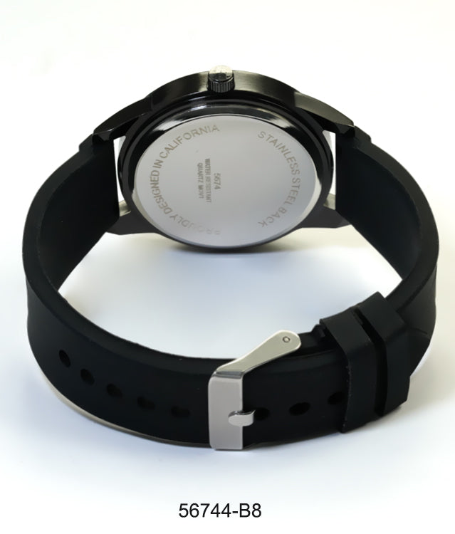 5674-B8 - Prepacked Silicon Band Watch