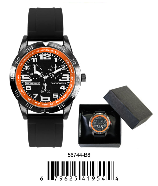 5674-B8 - Prepacked Silicon Band Watch