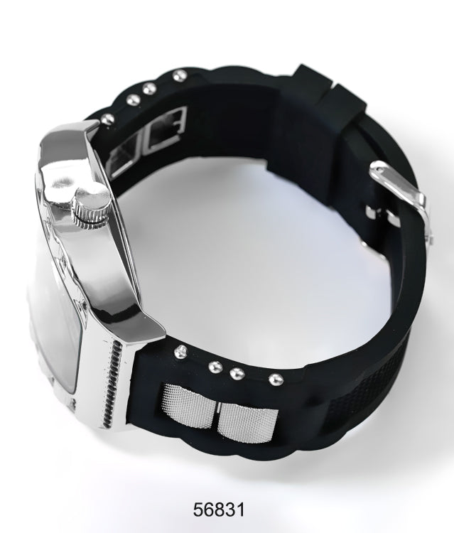 5683-Montres Carlo Silicon Band Watch