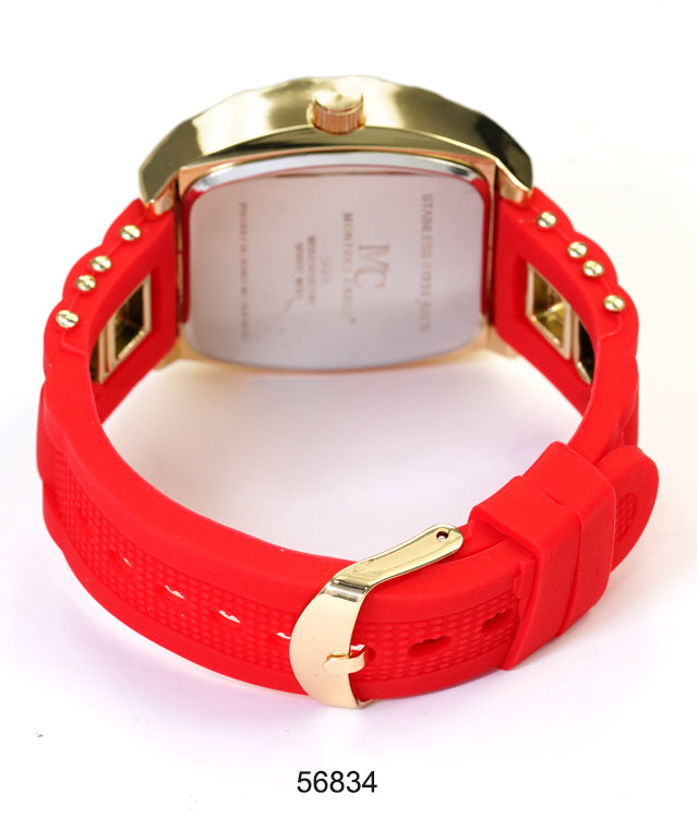 5683-Montres Carlo Silicon Band Watch