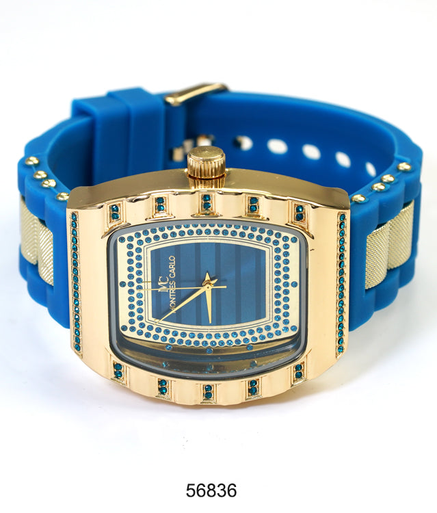 5683-Montres Carlo Silicon Band Watch