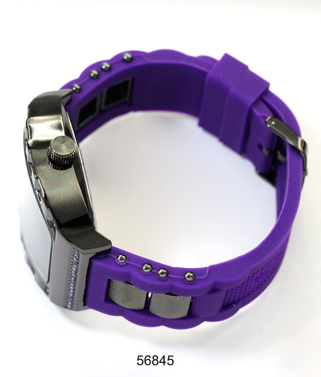 5684-Montres Carlo Silicon Band Watch