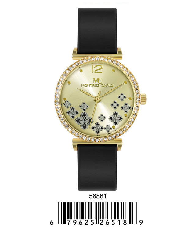 5686-Montres Carlo Silicon Band Watch