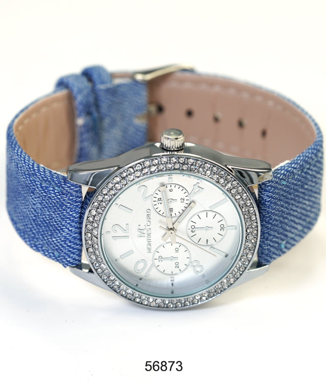 5687 - Faux Leather band watch