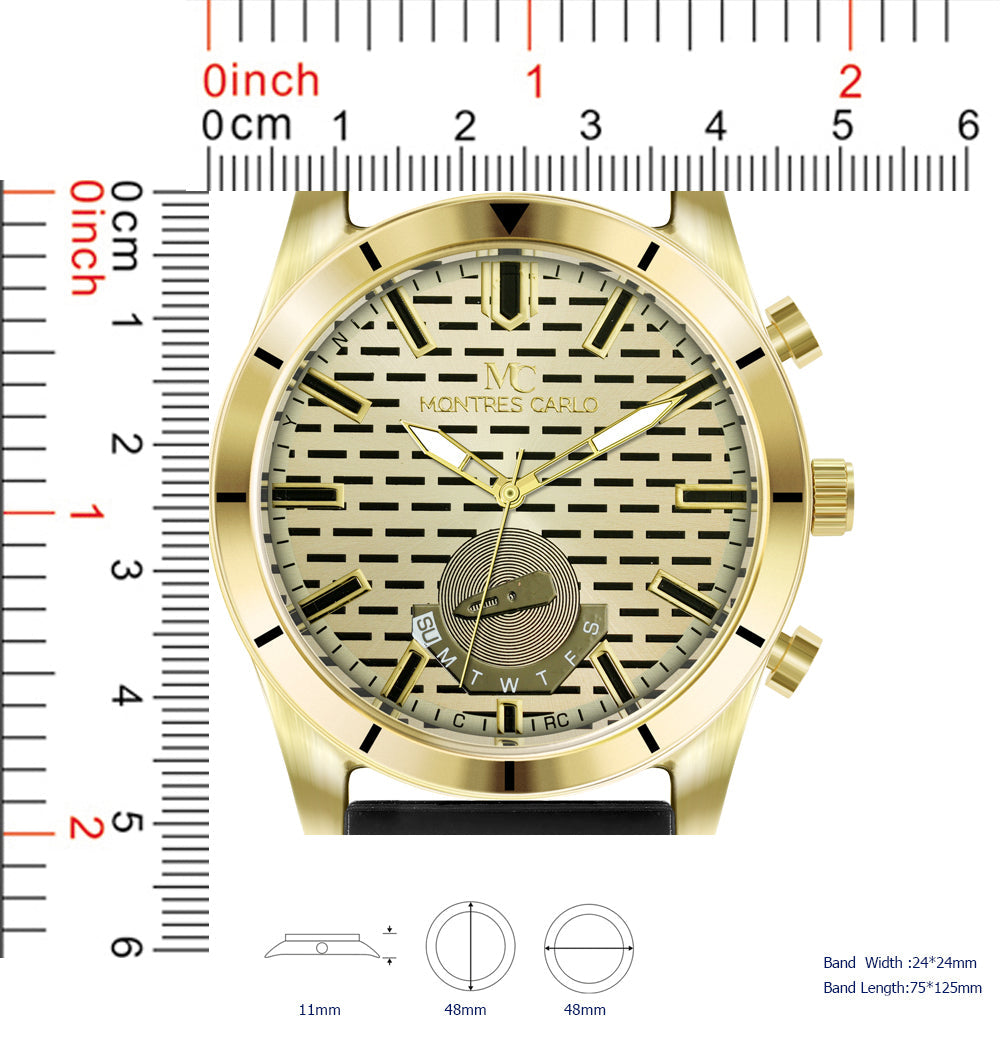 5688-Montres Carlo Silicon Band Watch