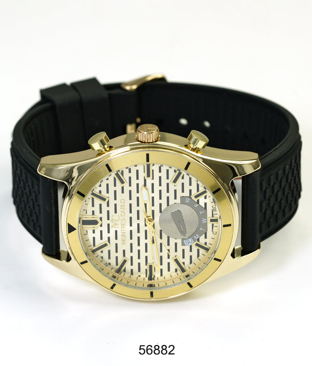 5688-Montres Carlo Silicon Band Watch