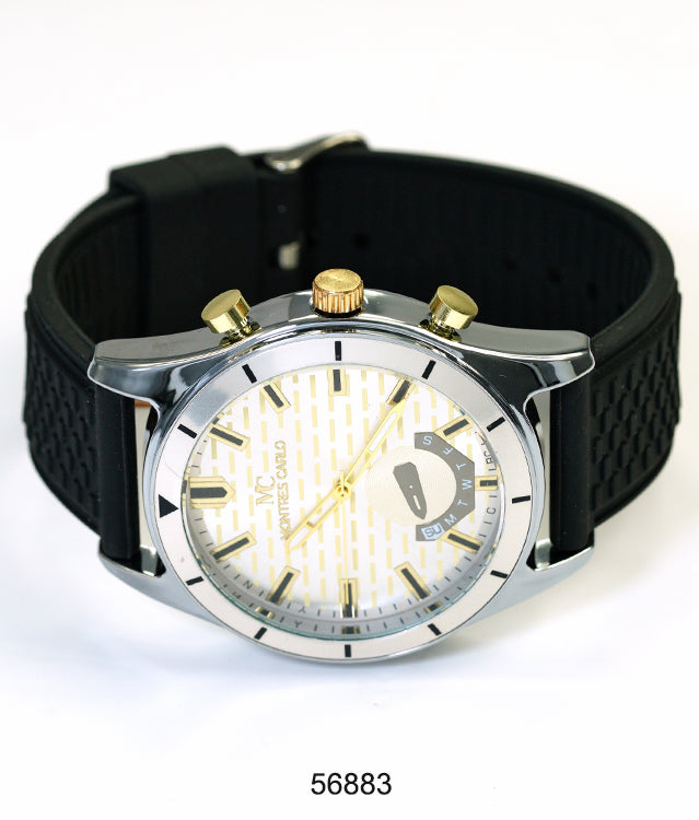 5688-Montres Carlo Silicon Band Watch