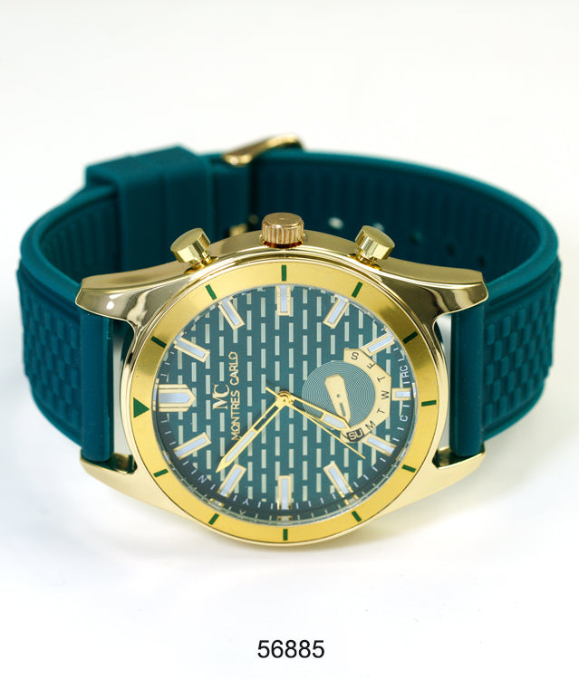 5688-Montres Carlo Silicon Band Watch