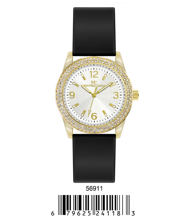 5691-Montres Carlo Silicon Band Watch