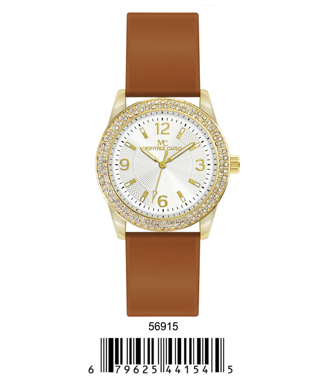 5691-Montres Carlo Silicon Band Watch