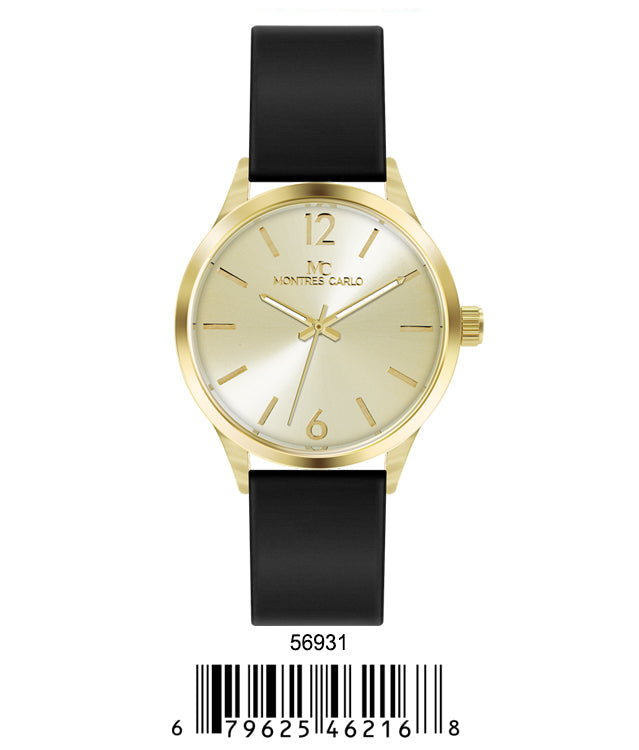 5693-Montres Carlo Silicon Band Watch