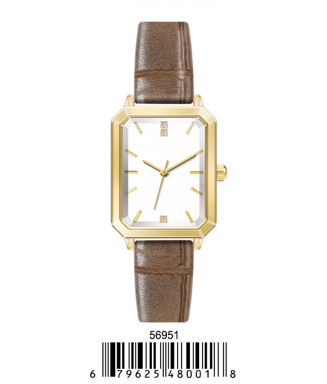 5695 - Faux Leather band watch