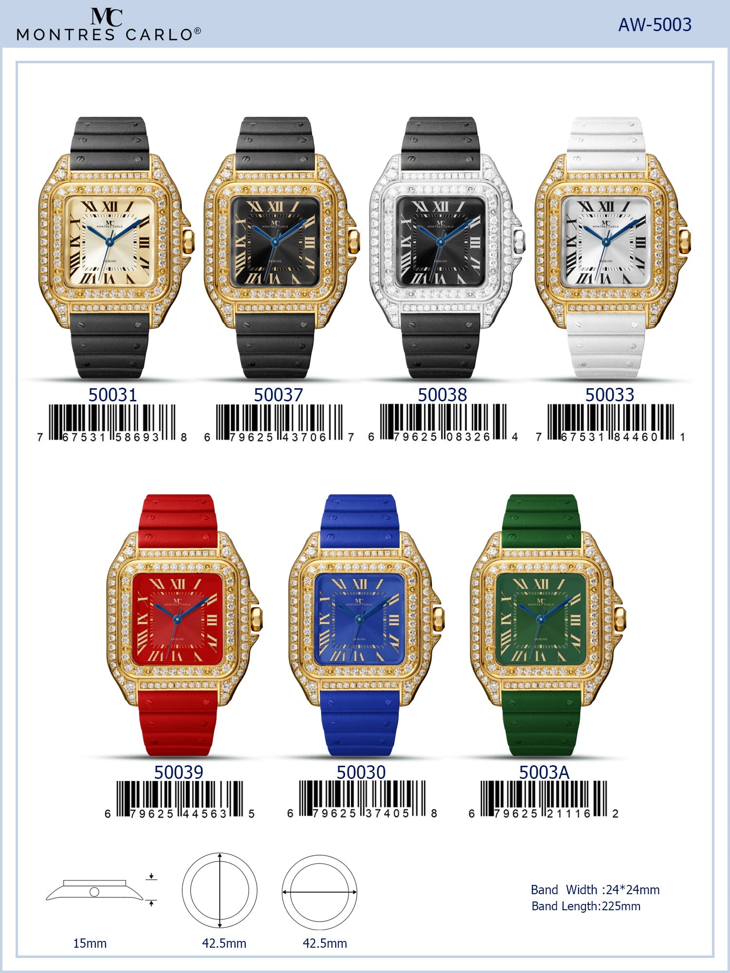 5003 - Iced Out Watch