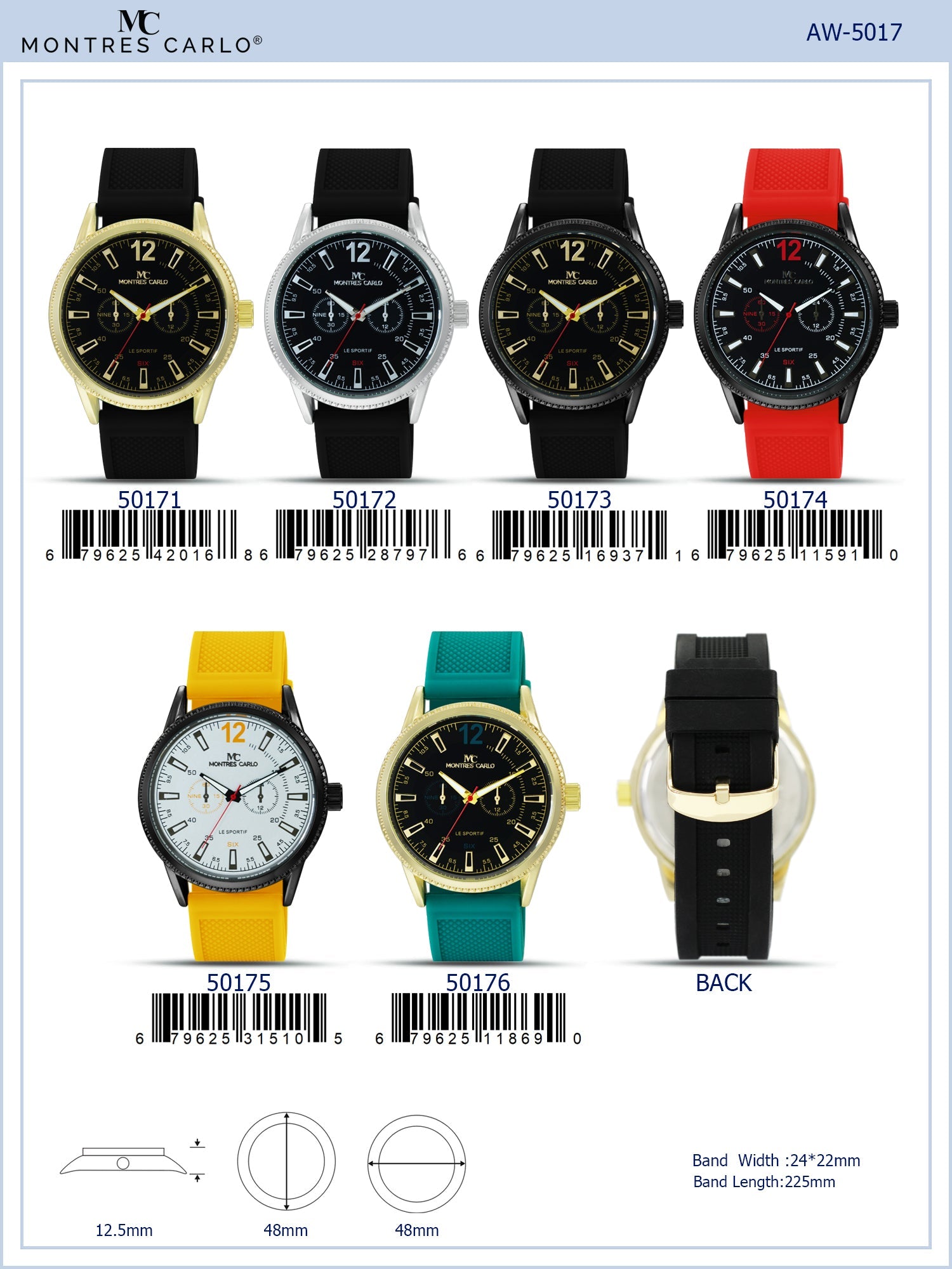 5017 - Silicon Band Watch