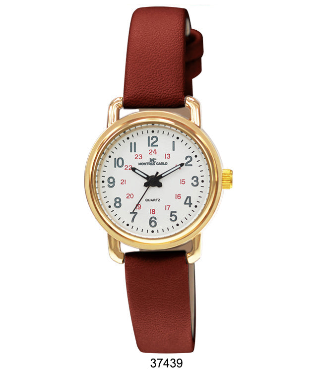 3743 - Vegan Leather Band Watch