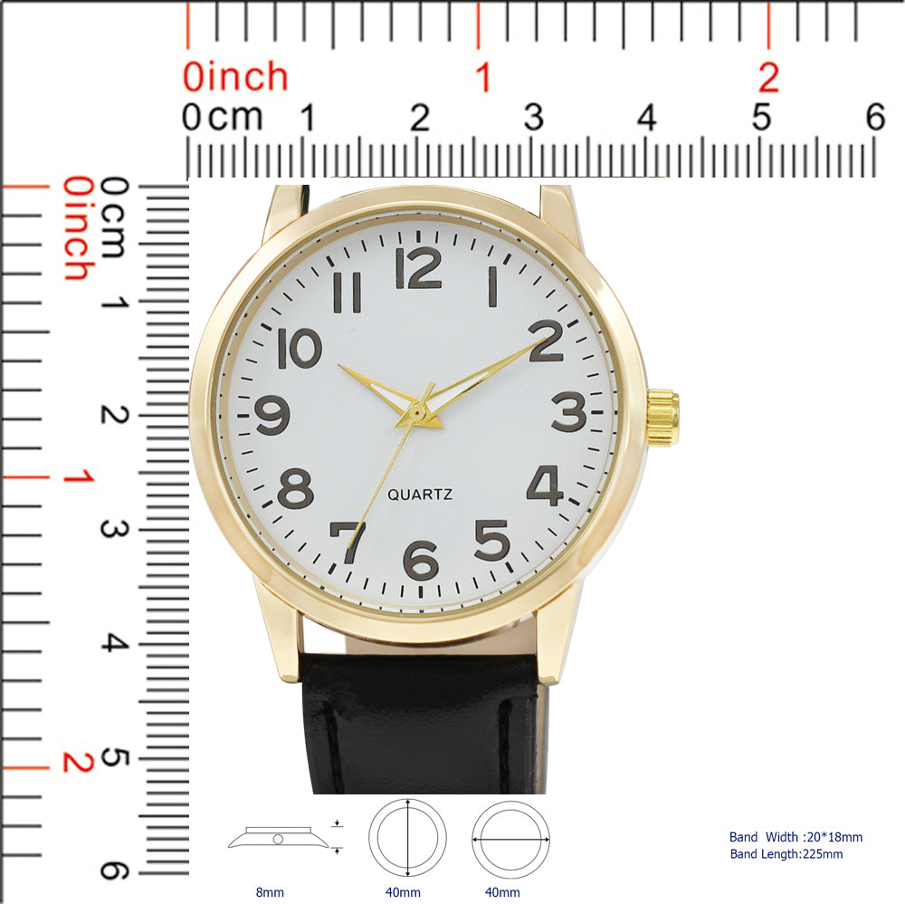 3984 - Vegan Leather Band Watch