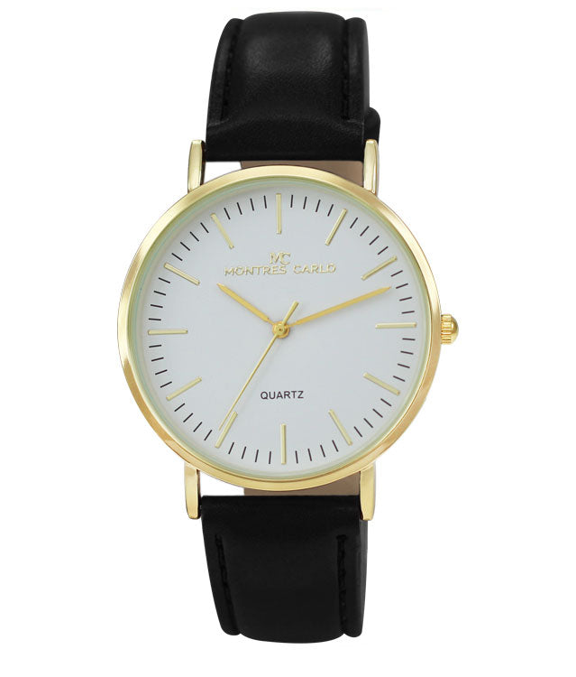 4397 - Vegan Leather Band Watch