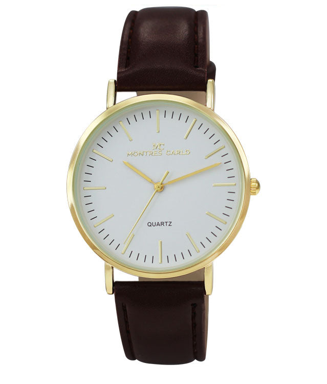 4397 - Vegan Leather Band Watch