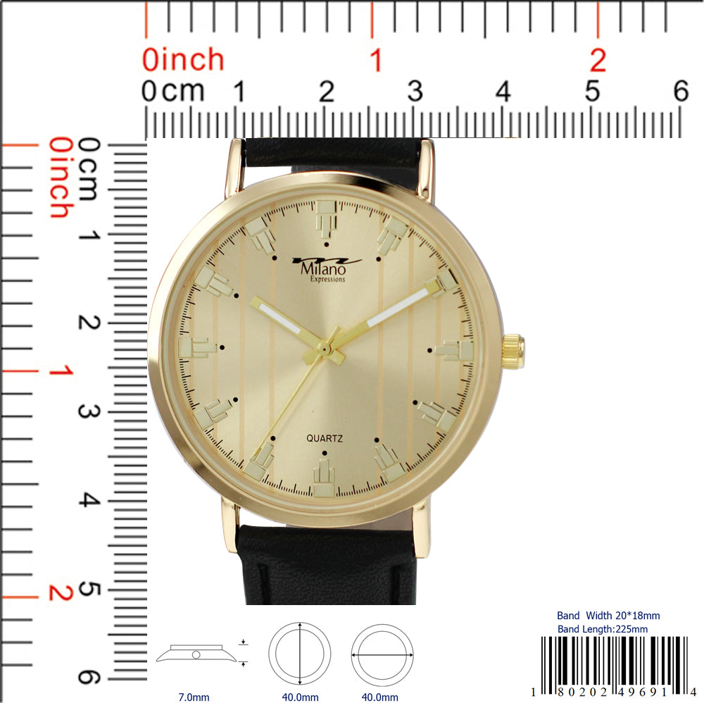 4969 - Vegan Leather Band Watch