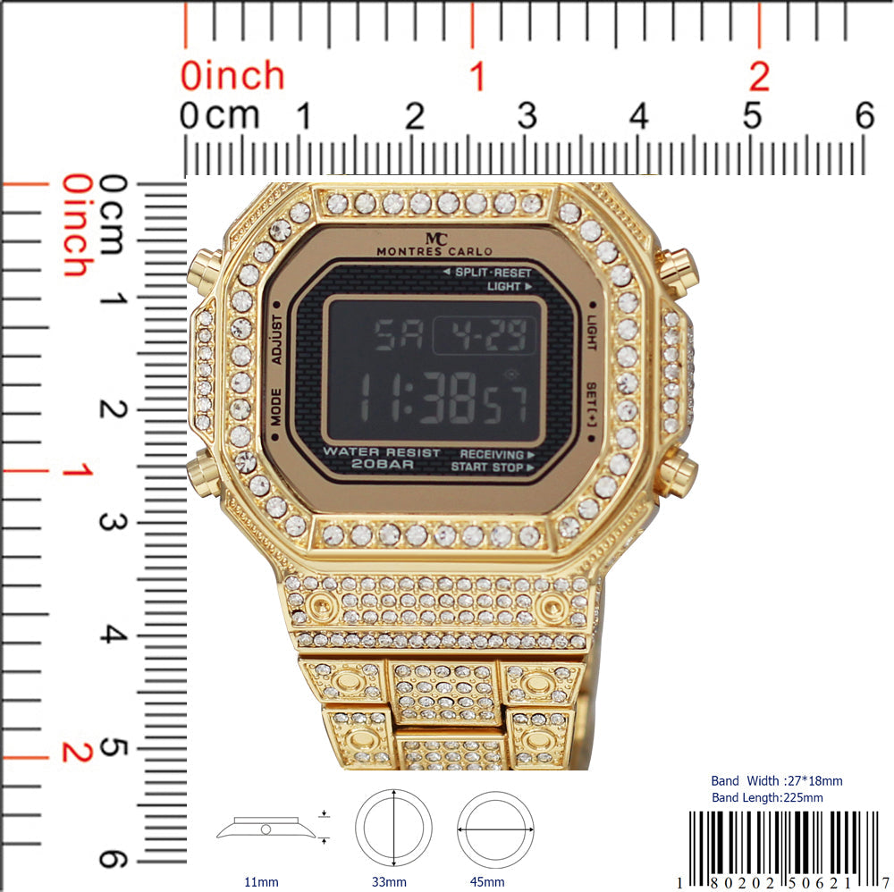 5062 - Iced Digital Watch