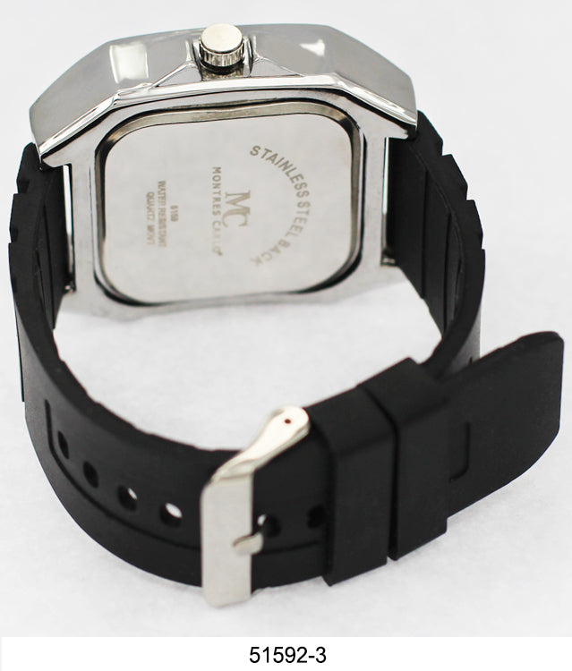 5159 - Iced Out Silicone Watch