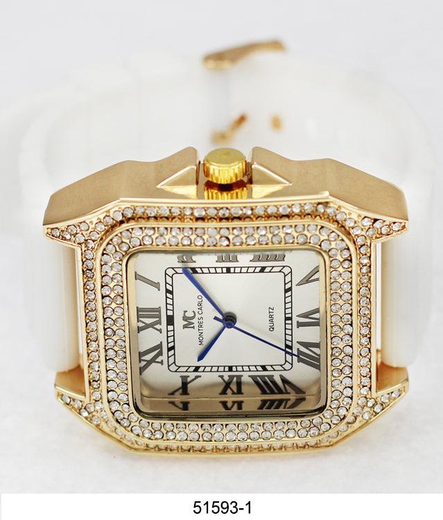 5159 - Iced Out Silicone Watch