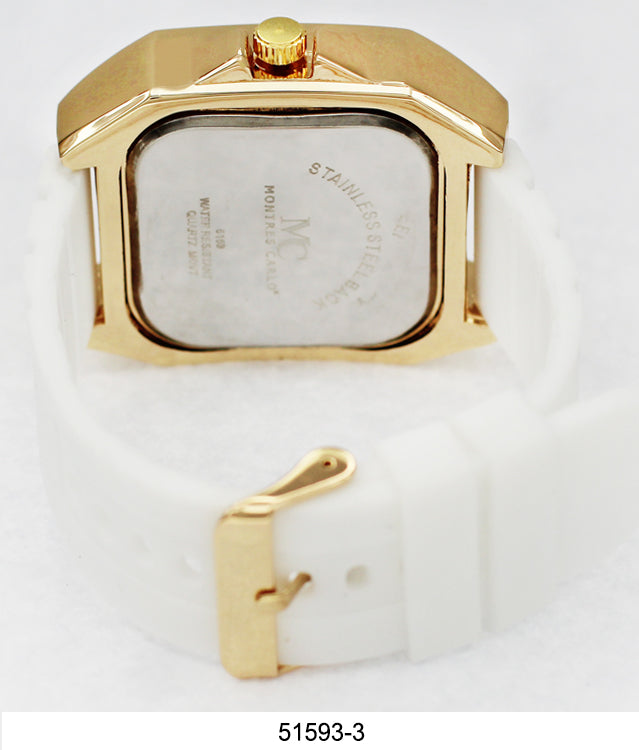 5159 - Iced Out Silicone Watch