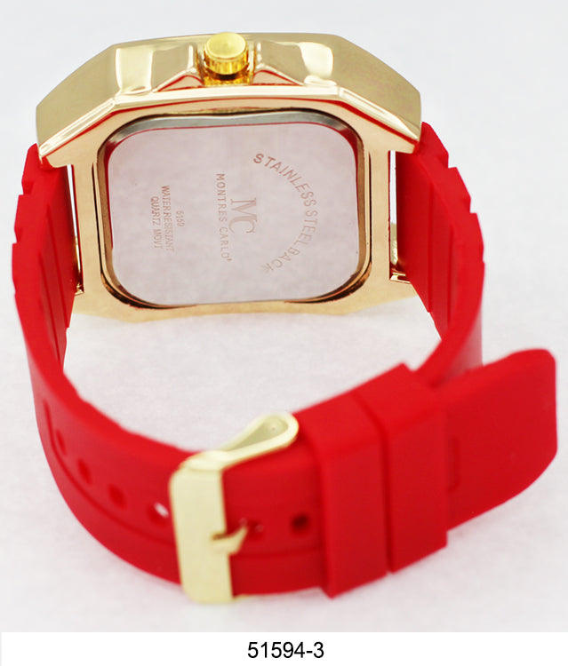 5159 - Iced Out Silicone Watch